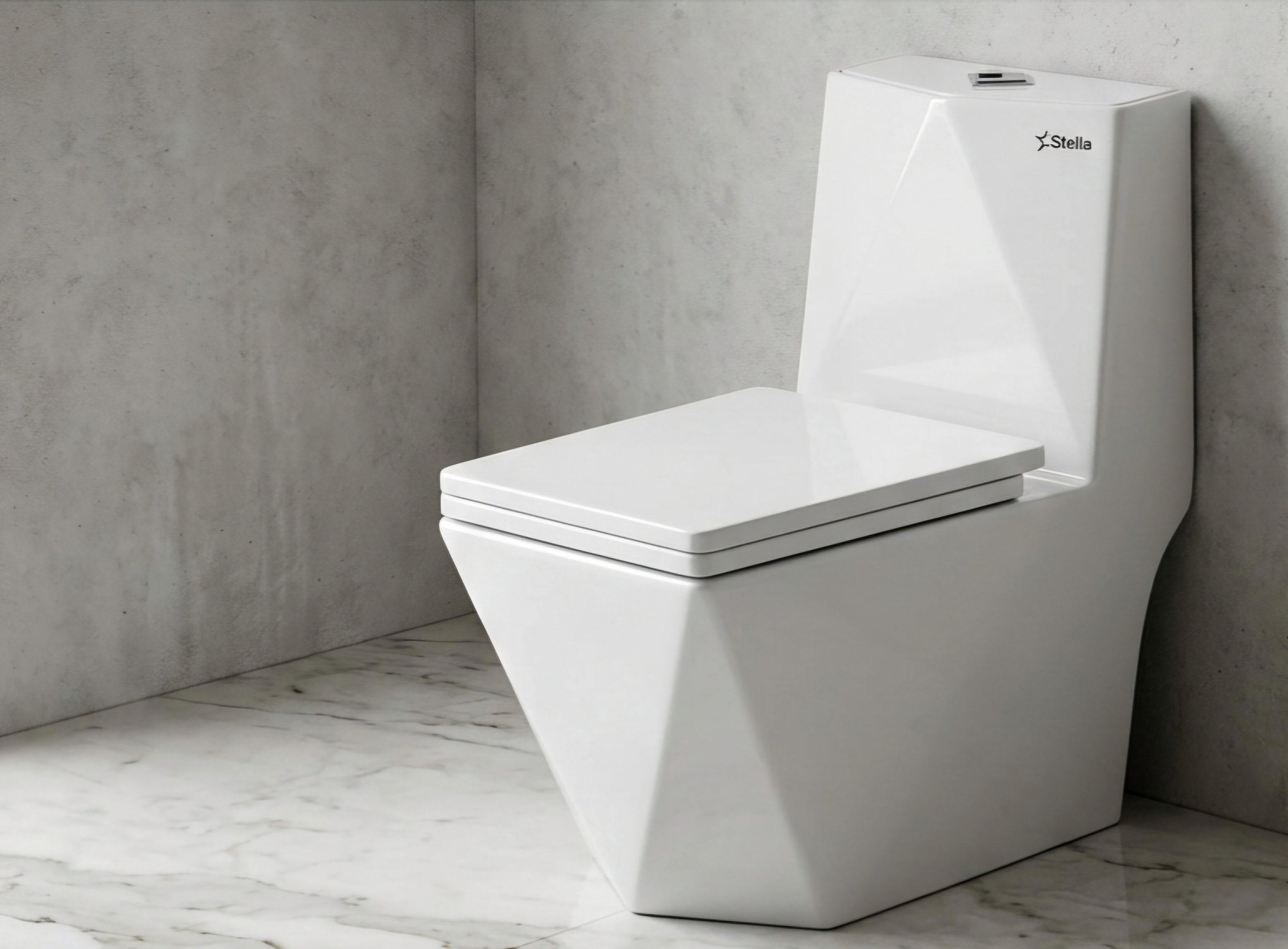 Commode Arvia White (Dual Jet Flush) Stella