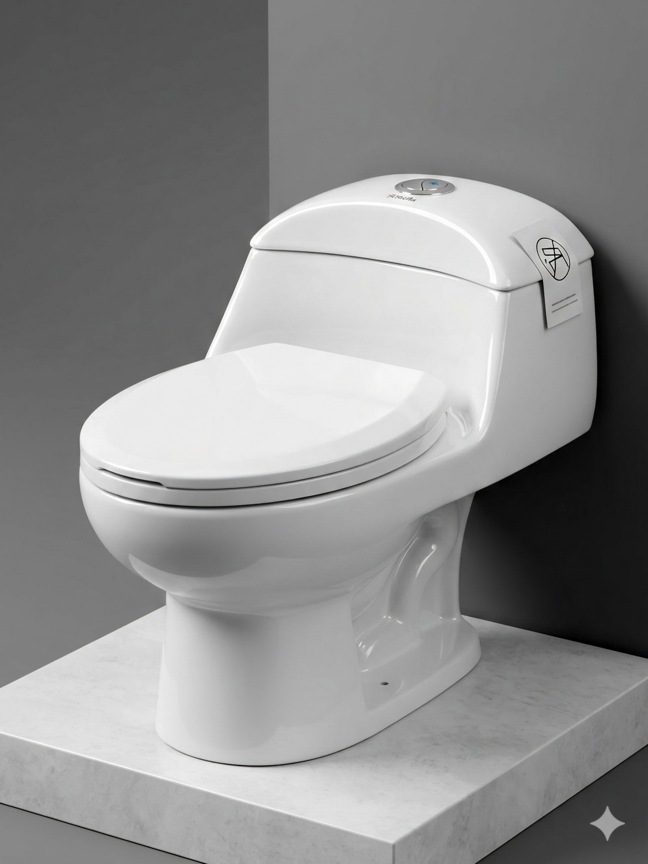Commode Roma White (Dual Jet Flush) Stella