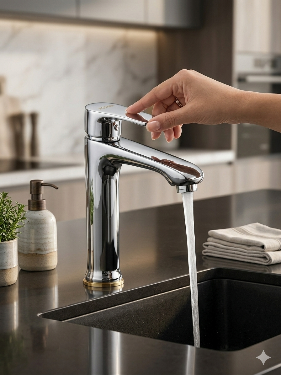 Basin Pillar Cock Large Linus Single 12 Inchi Astra