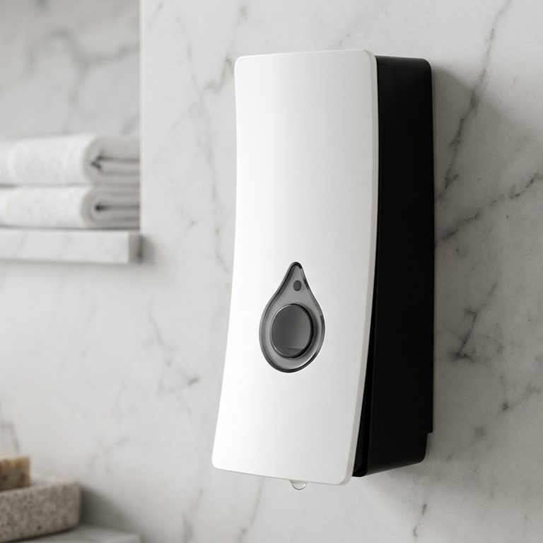 Soap Dispenser Simple White Sharif