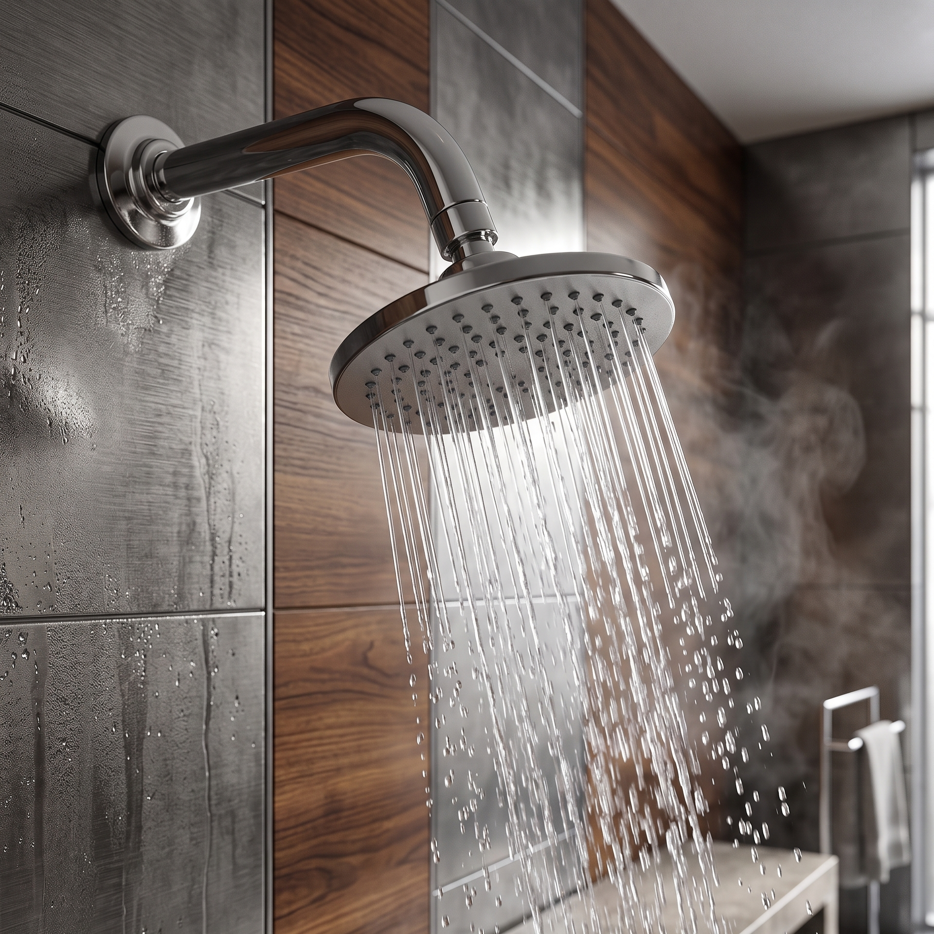 Moving Shower Round Islam Metal